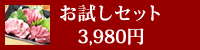 お試しセット 3980円