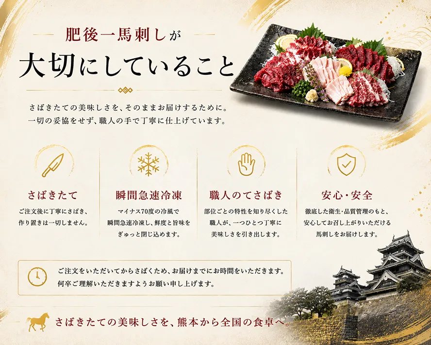 肥後一馬刺しが大切にしていること