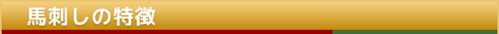 馬刺しの特徴