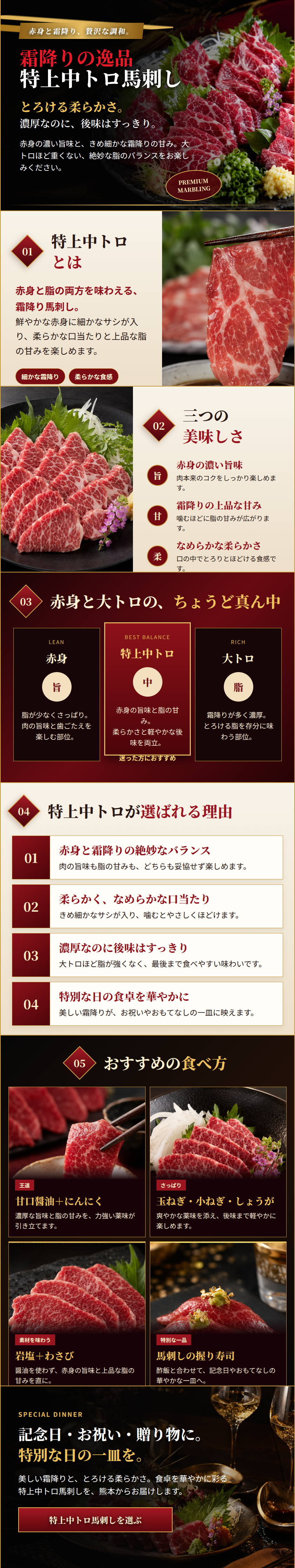 特上中トロの商品紹介