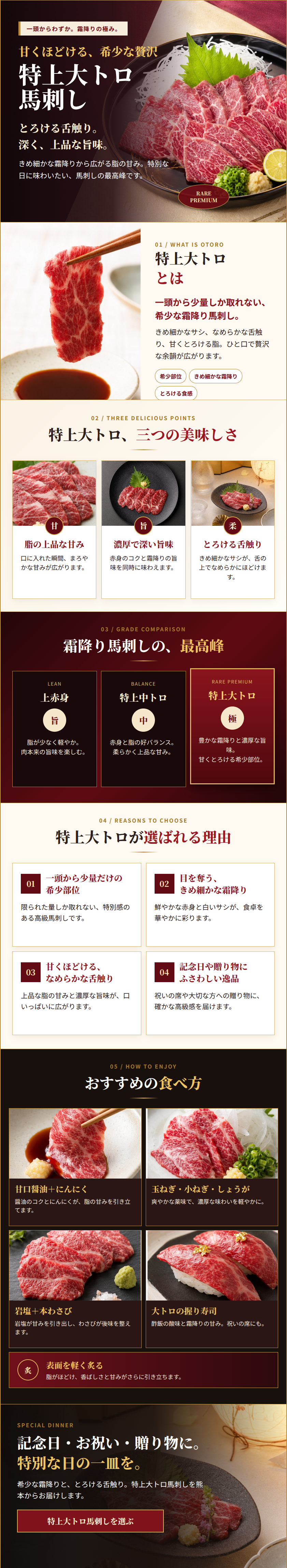 特上大トロの商品紹介